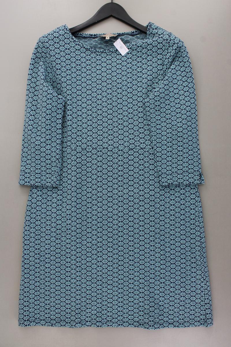 Sorgenfri Sylt Midikleid Gr. XL 3/4 Ärmel blau aus Baumwolle