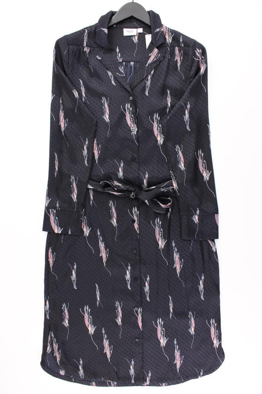 Saint Tropez Langarmkleid Gr. S mit Gürtel blau aus Polyester