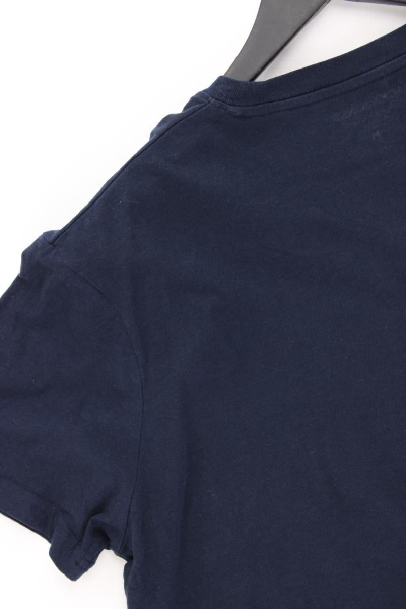 Jack & Jones Printshirt für Herren Gr. M Kurzarm blau aus Baumwolle