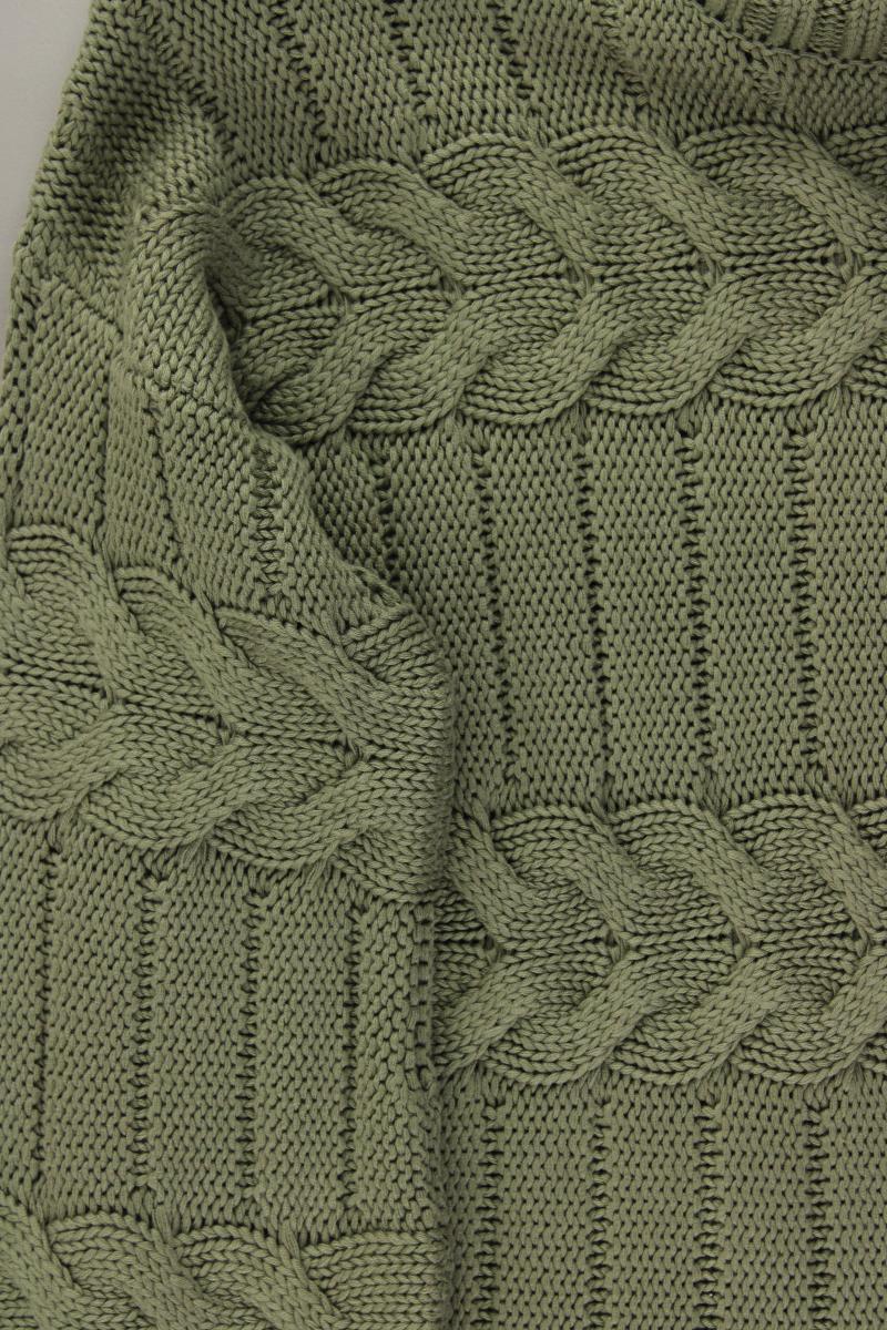 Heine Zopfpullover Gr. 40 neuwertig olivgrün aus Baumwolle