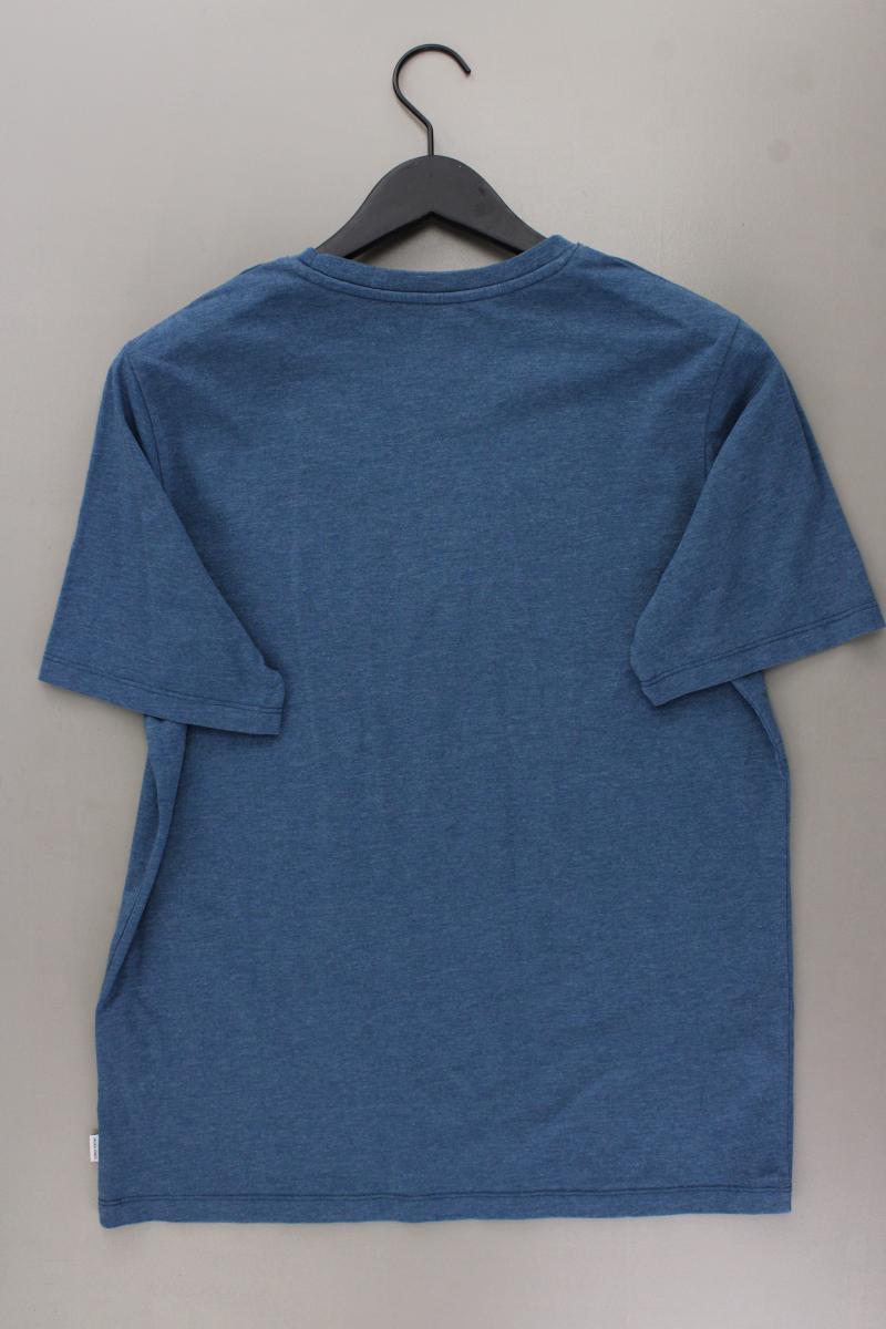 Jack & Jones T-Shirt für Herren Gr. M Kurzarm blau aus Baumwolle