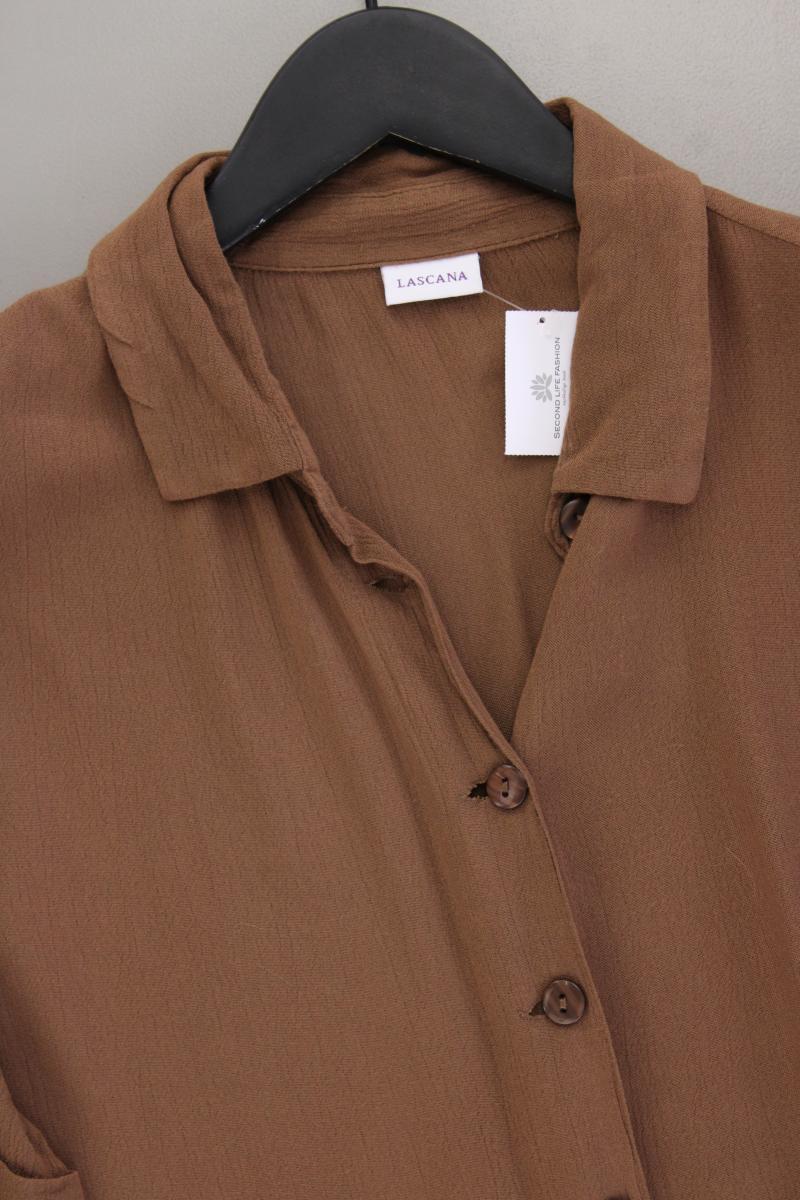 Lascana Kurzarmbluse Gr. 38 braun aus Viskose