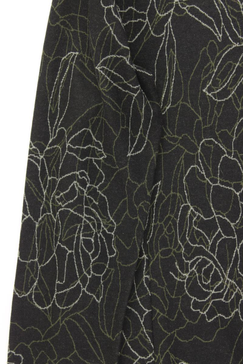 Gina Laura Langarmkleid Gr. XL mit Blumenmuster schwarz aus Polyester