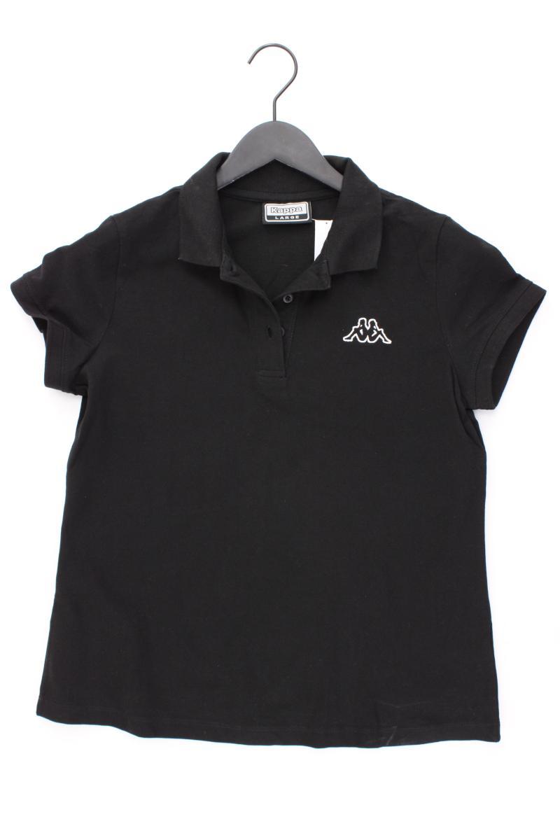 Kappa Poloshirt Gr. L Kurzarm schwarz