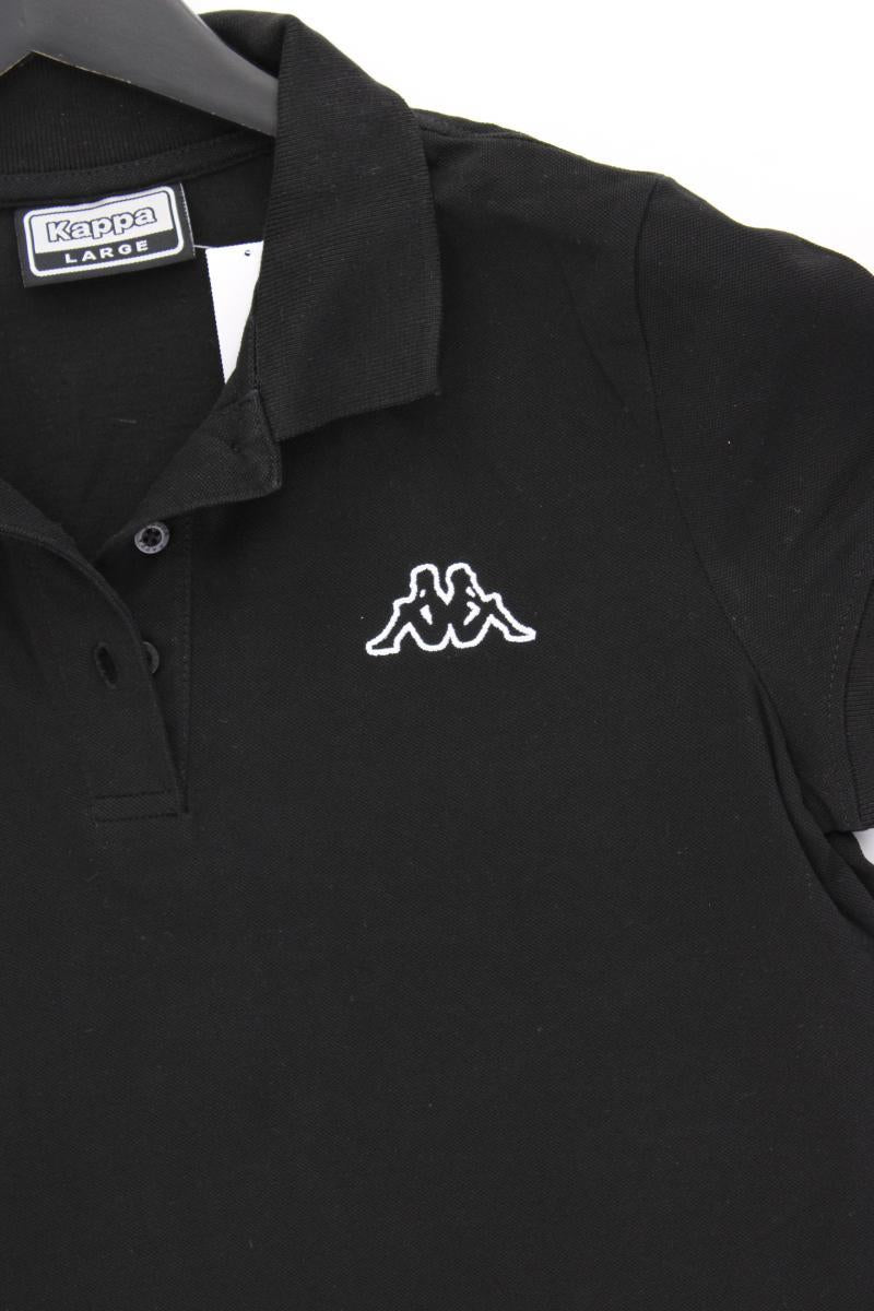 Kappa Poloshirt Gr. L Kurzarm schwarz