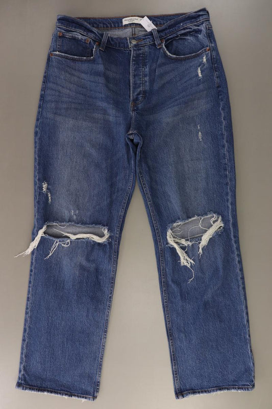 Abercrombie & Fitch The 90's Baggy Low Rise Jeans Gr. W31 blau aus Baumwolle