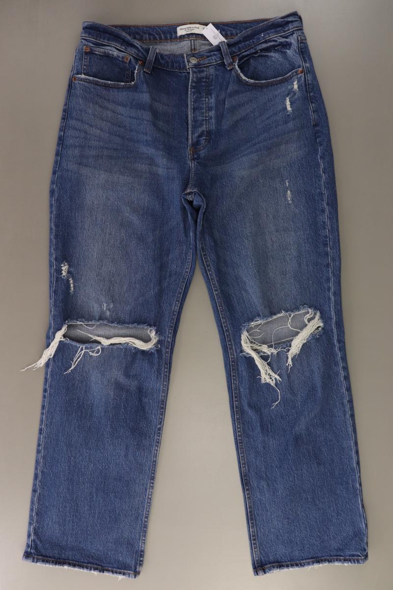Abercrombie & Fitch The 90's Baggy Low Rise Jeans Gr. W31 blau aus Baumwolle