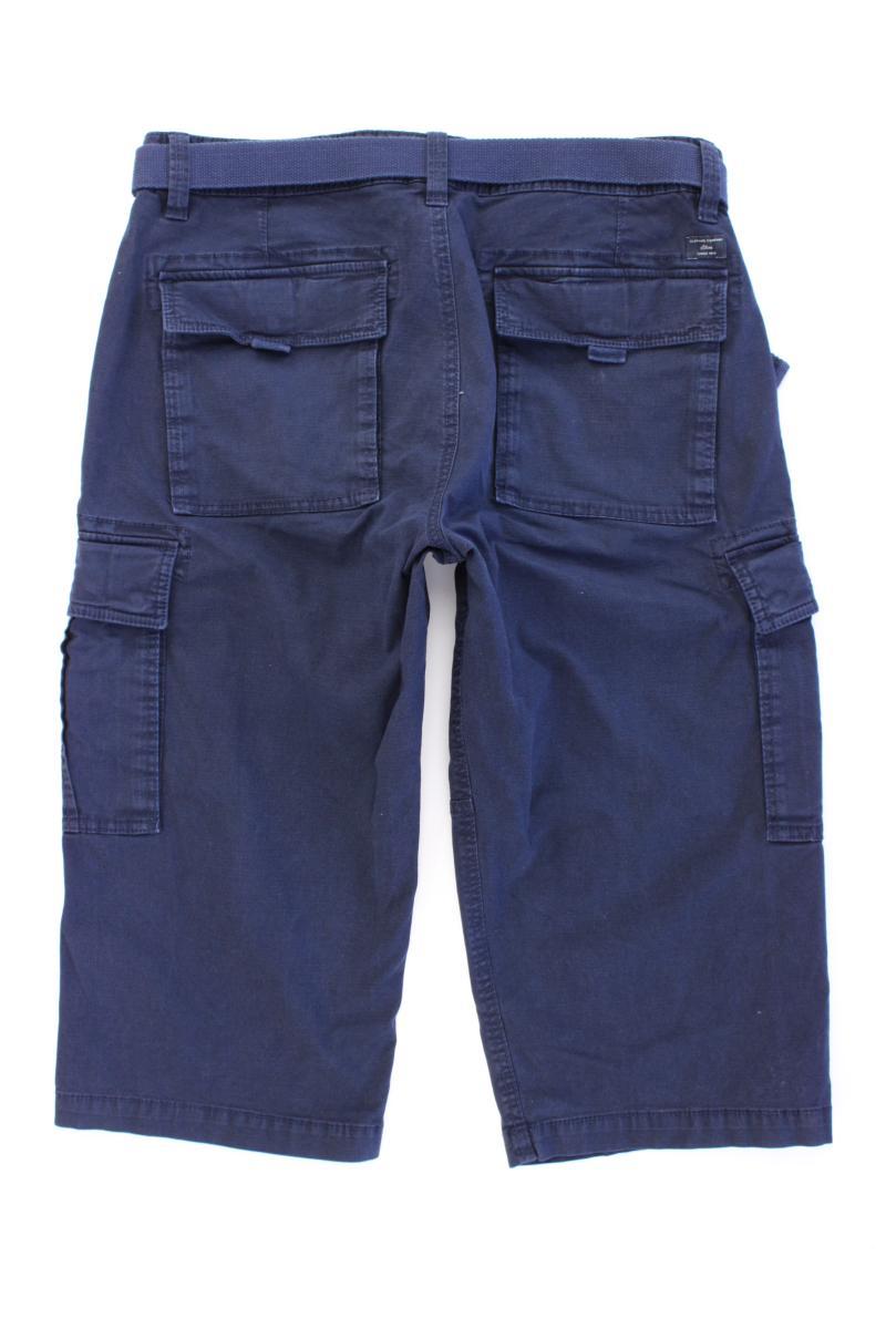 s.Oliver Cargoshorts für Herren Gr. W32 Modell File blau aus Baumwolle