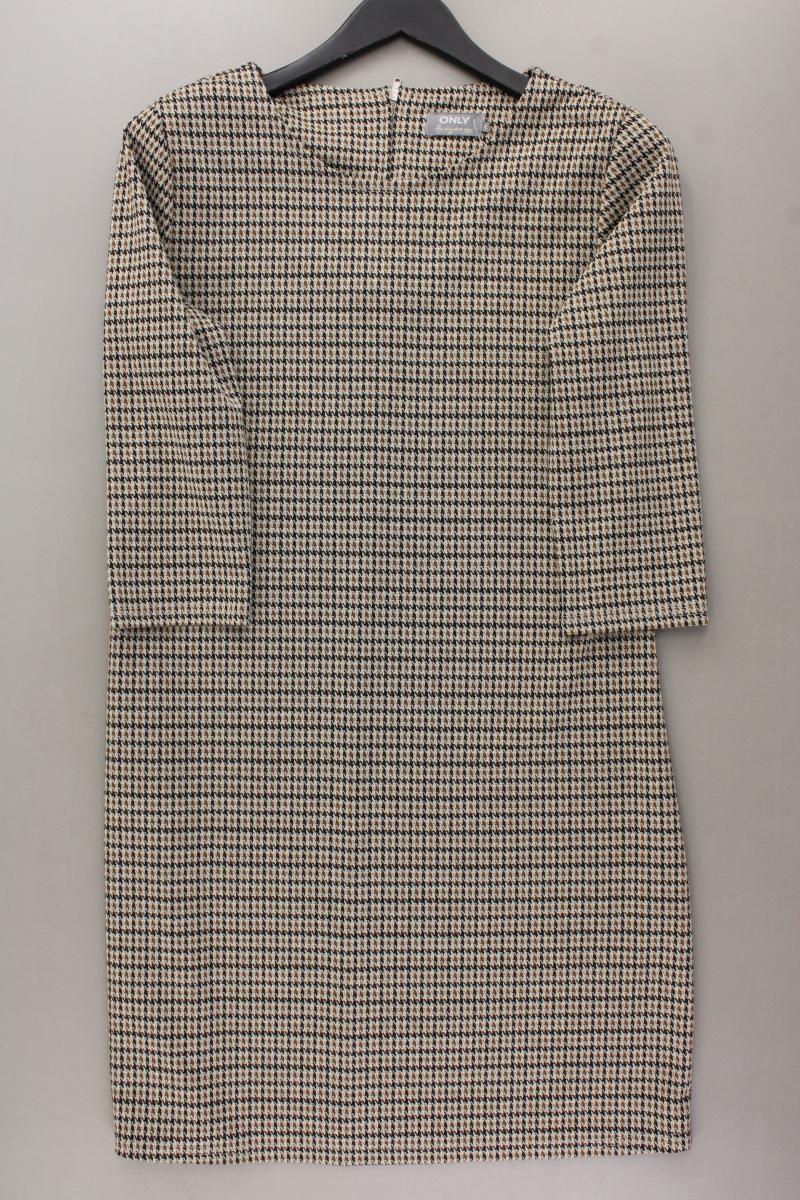 Only Etuikleid Gr. L hahnentritt 3/4 Ärmel braun aus Polyester