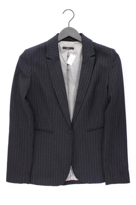 Zero Regular Blazer Gr. 36 gestreift blau aus Polyester