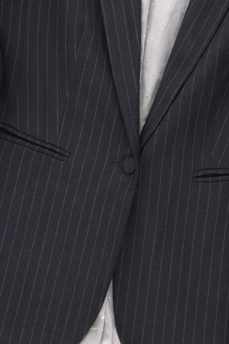 Zero Regular Blazer Gr. 36 gestreift blau aus Polyester