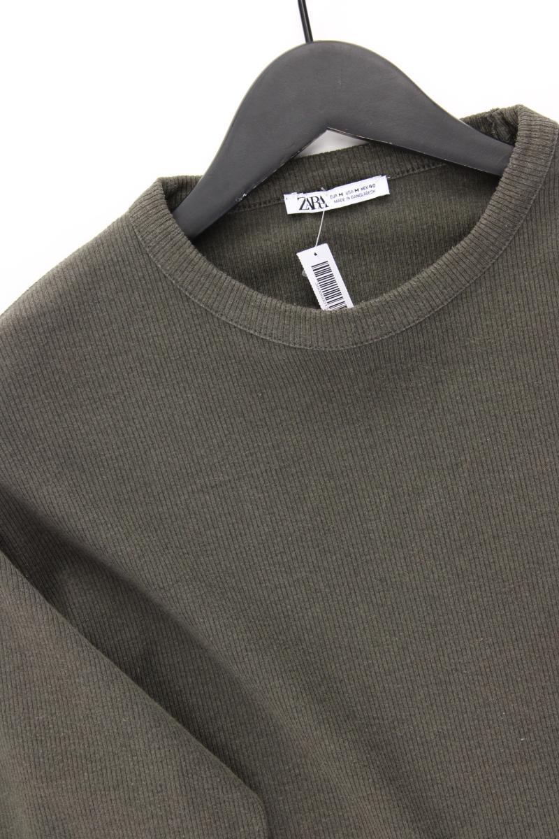Zara Feinstrickpullover für Herren Gr. M olivgrün