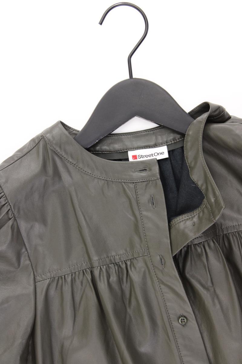 Street One Kunstleder Blouson Gr. 38 neuwertig 3/4 Ärmel olivgrün