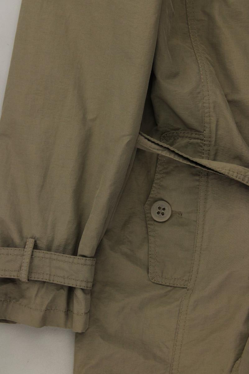 Hucke Trenchcoat Gr. 40 olivgrün aus Baumwolle
