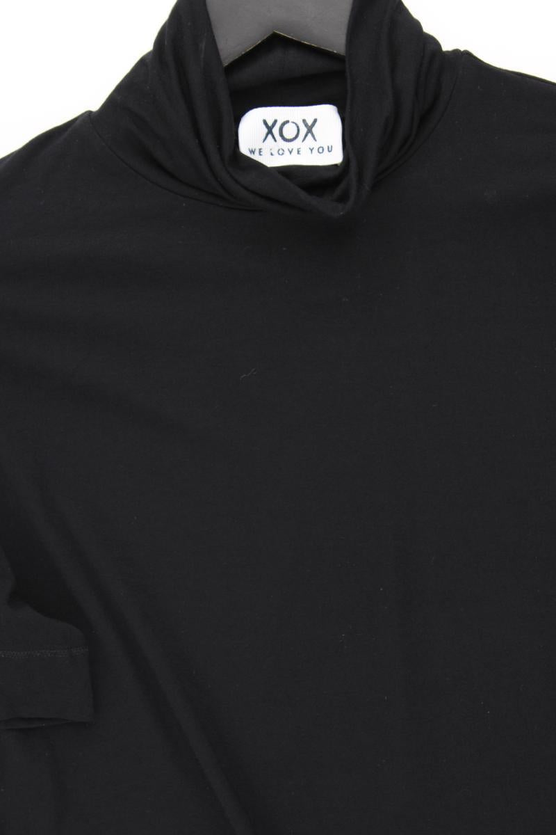XOX Rollkragenshirt Gr. 42 Kurzarm schwarz aus Viskose