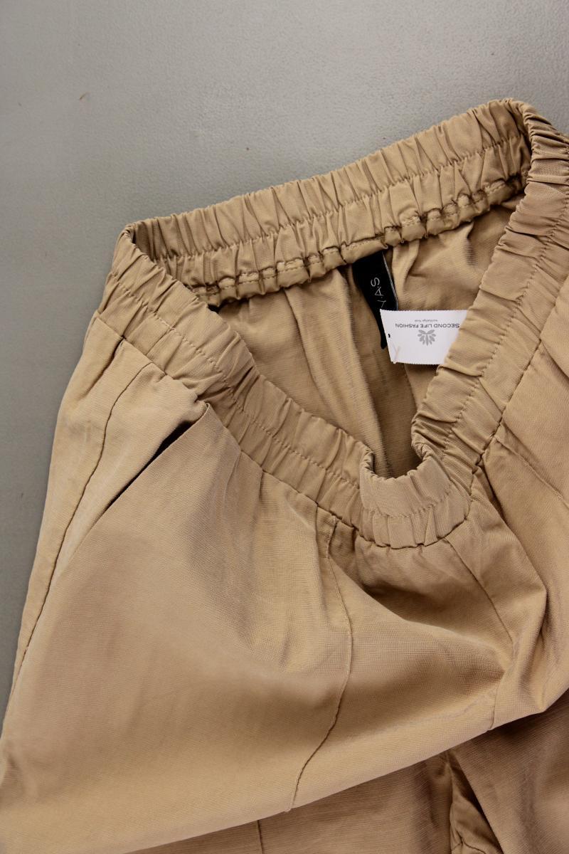 YAS Stoffhose Gr. M braun aus Viskose