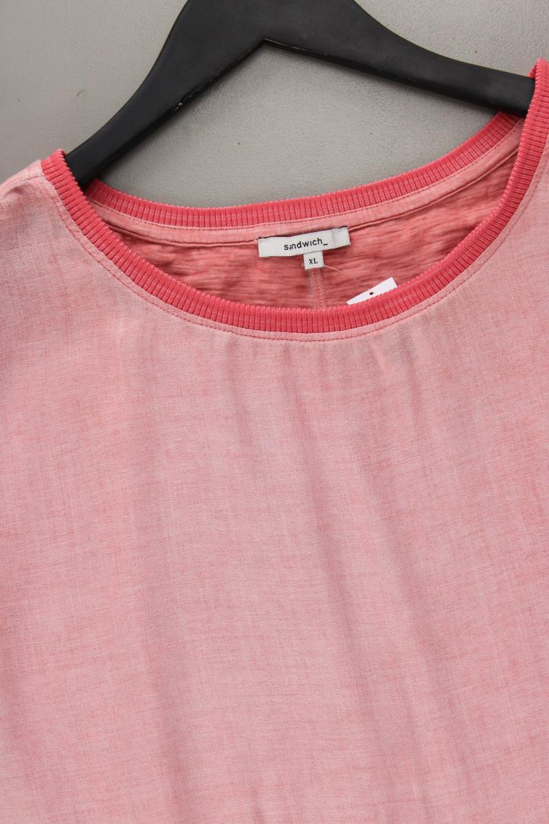 Sandwich_ Kurzarmbluse Gr. XL rosa