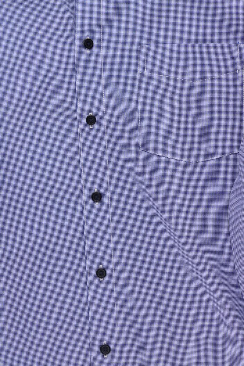 Walbusch Langarmhemd für Herren Gr. Hemdgröße 43/44 blau aus Baumwolle