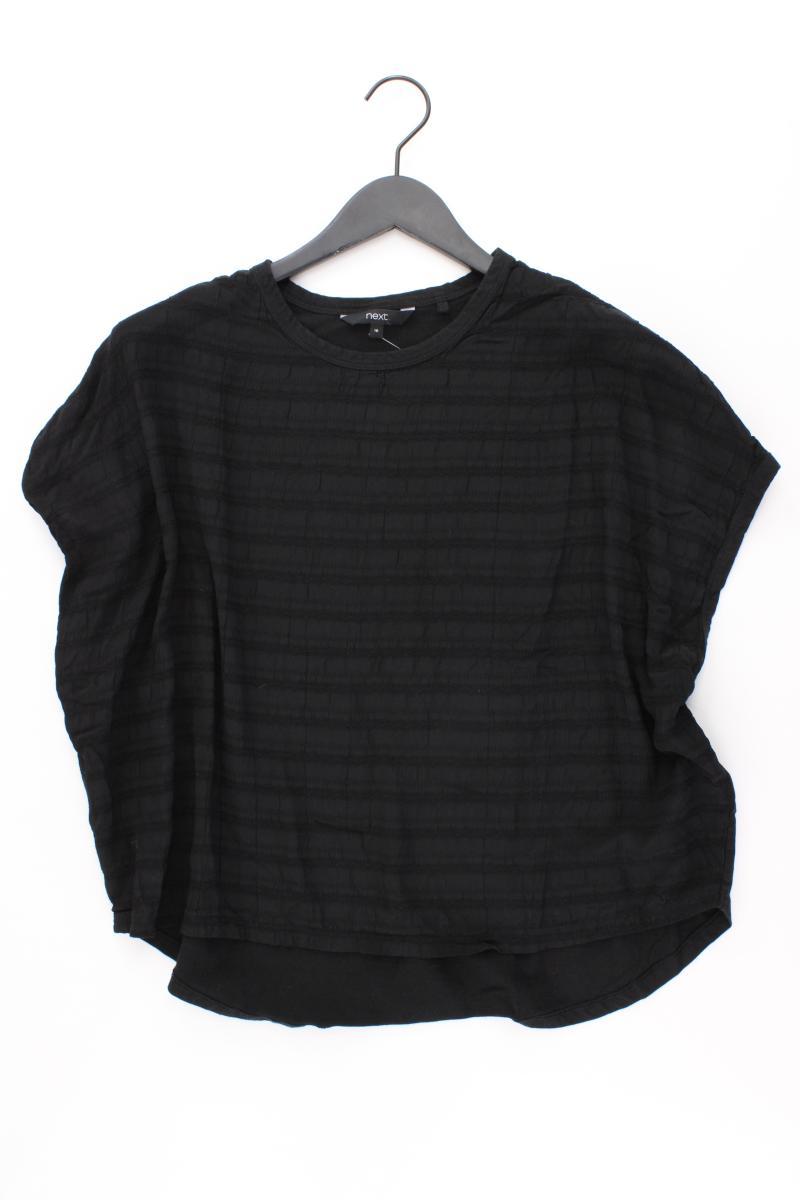 next Kurzarmbluse Gr. 44 schwarz aus Viskose