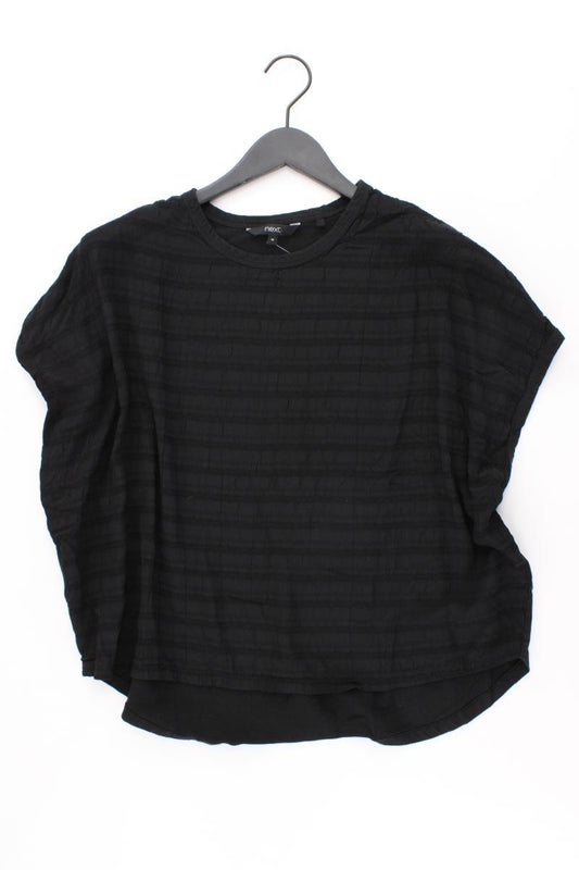 next Kurzarmbluse Gr. 44 schwarz aus Viskose