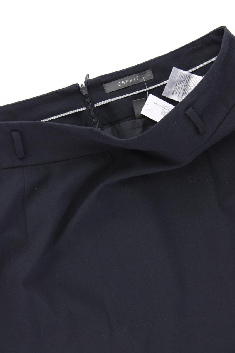 Esprit Bleistiftrock Gr. 38 blau aus Polyester