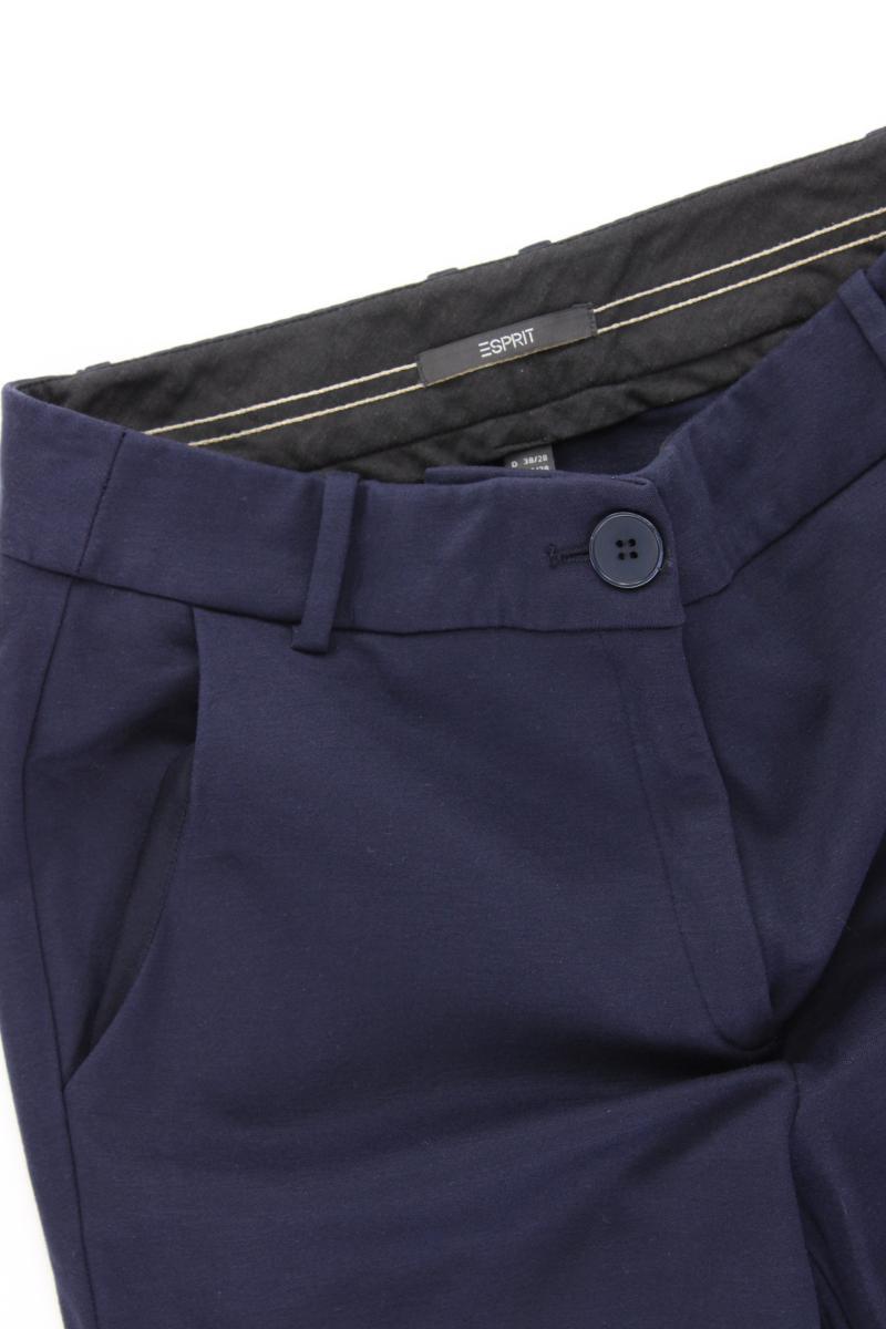 Esprit 7/8 Hose Gr. 38/L28 blau aus Viskose