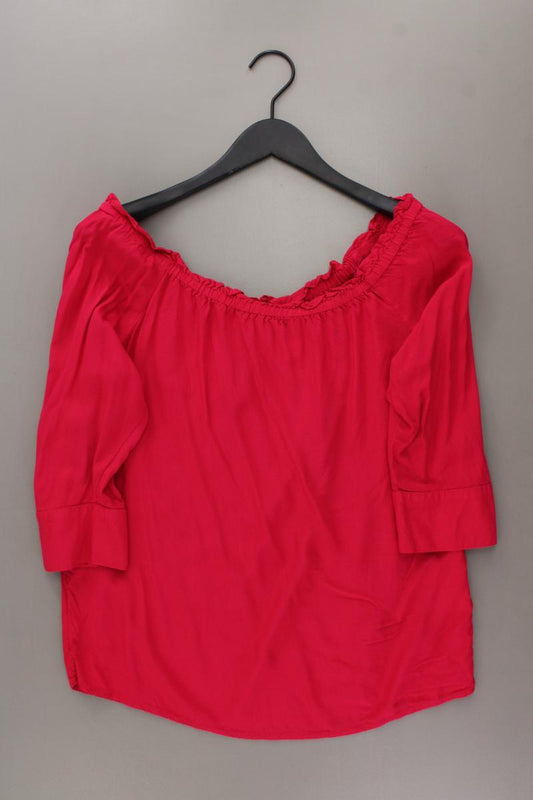 Street One Regular Bluse Gr. 36 3/4 Ärmel mit Carmen-Ausschnitt pink aus Viskose