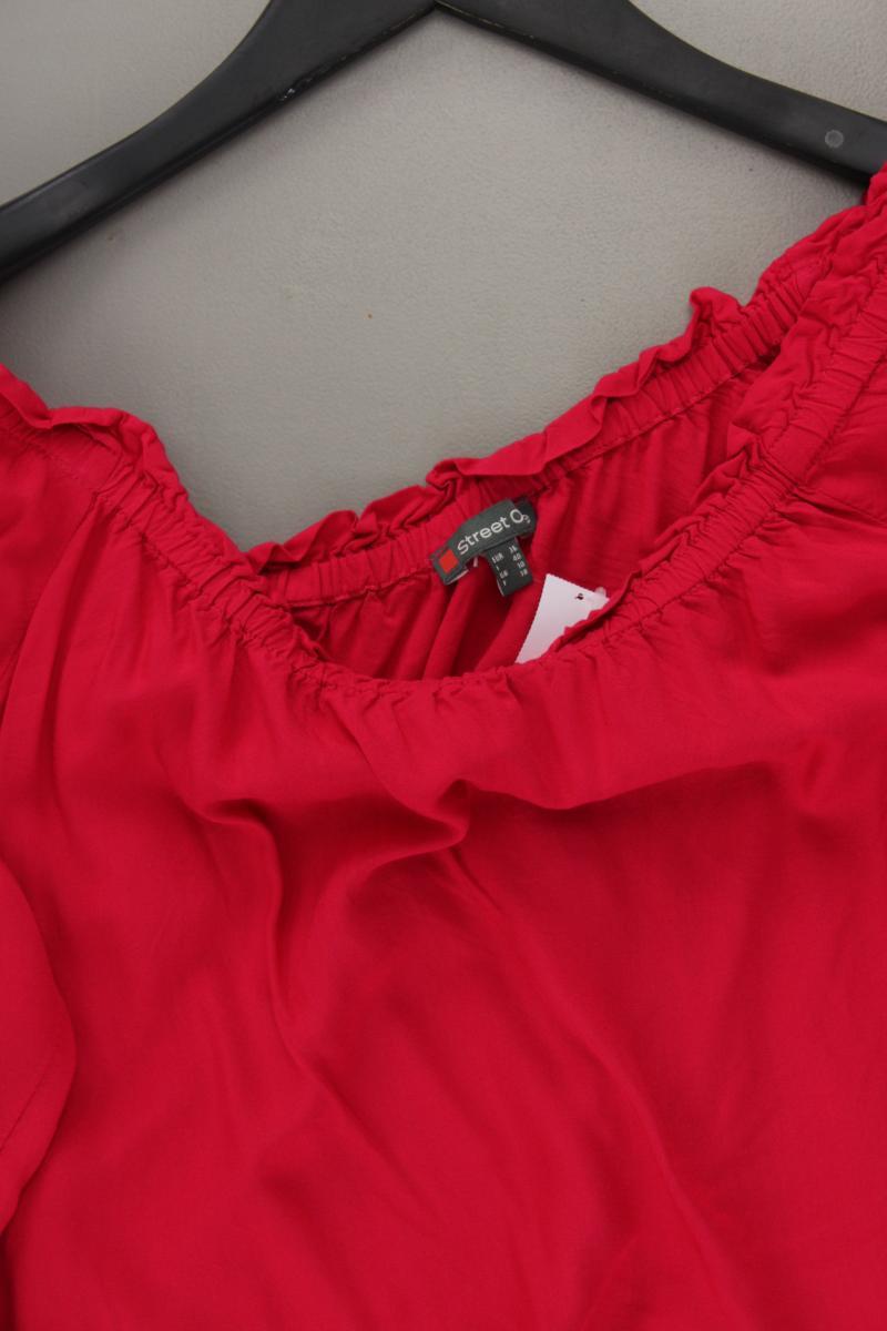 Street One Regular Bluse Gr. 36 3/4 Ärmel mit Carmen-Ausschnitt pink aus Viskose