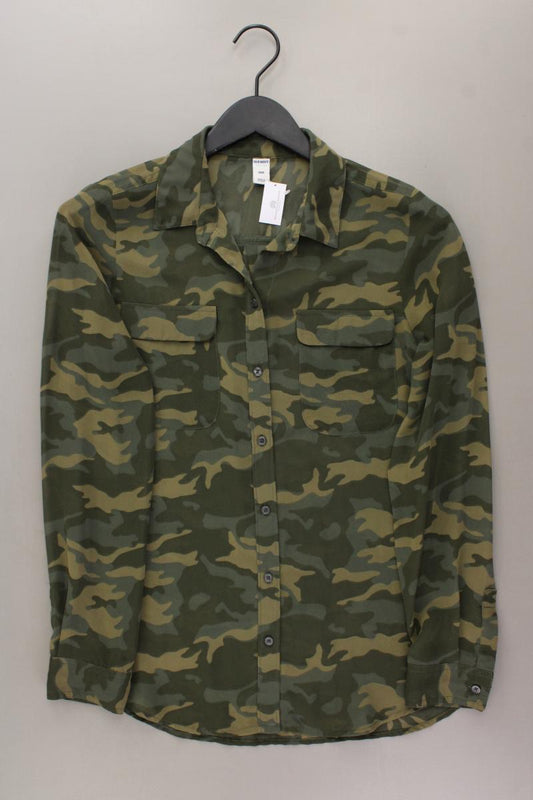 Old Navy Langarmbluse Gr. S camouflage olivgrün