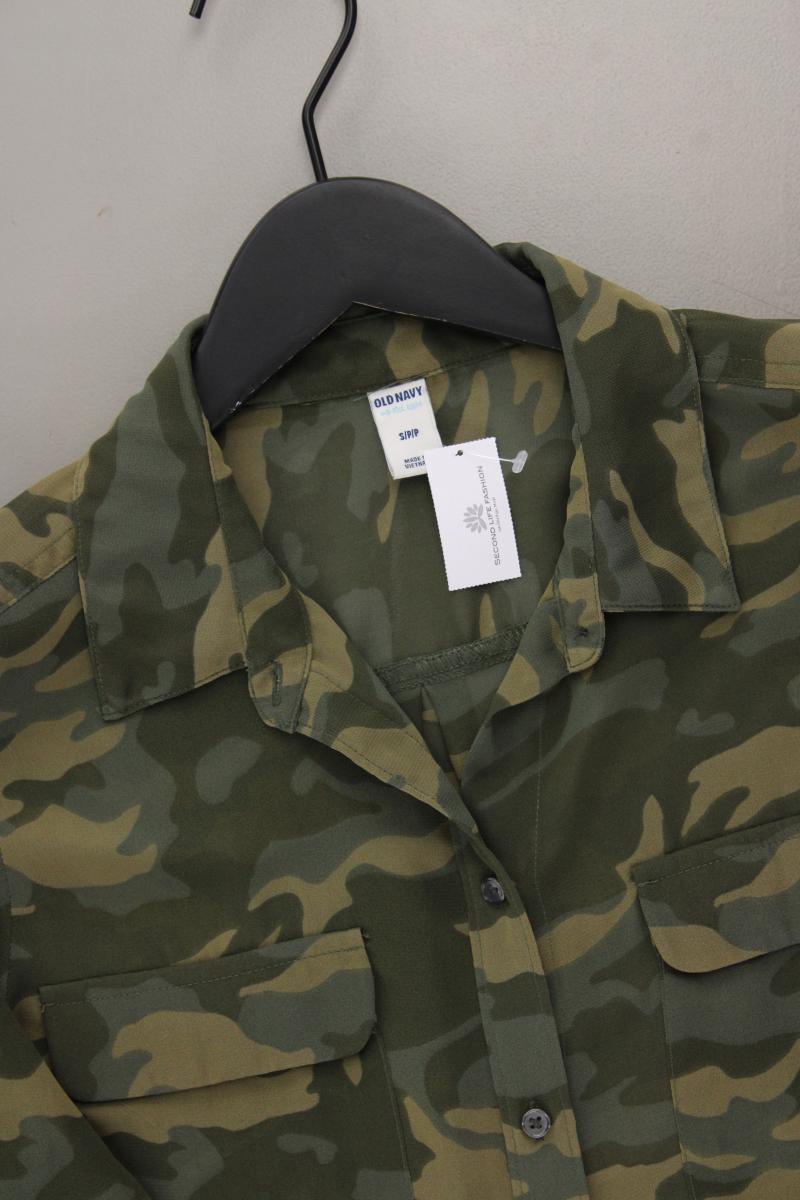 Old Navy Langarmbluse Gr. S camouflage olivgrün
