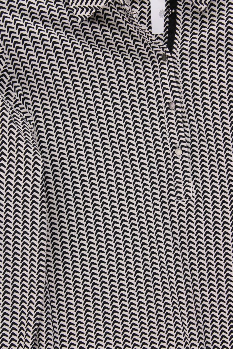 Bonita Longsleeve-Shirt Gr. L geometrisches Muster Langarm grau aus Baumwolle