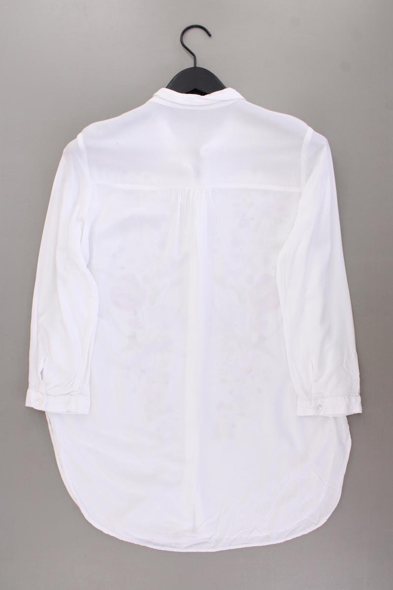 Reserved Classic Bluse Gr. L mit Blumenmuster 3/4 Ärmel weiß aus Viskose