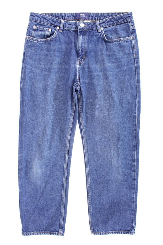 Wood Wood Straight Jeans Gr. W31 blau aus Baumwolle