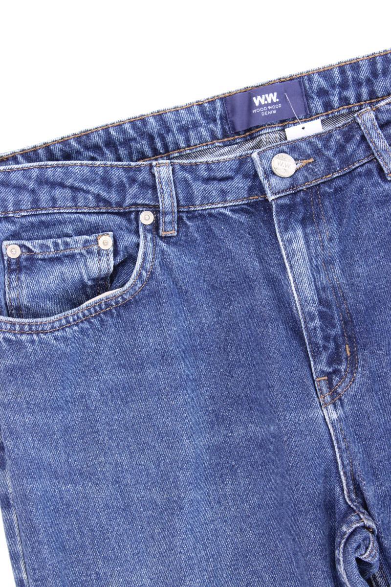 Wood Wood Straight Jeans Gr. W31 blau aus Baumwolle