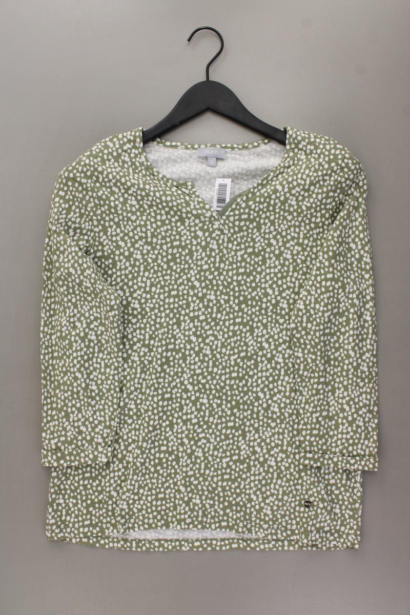 Sure Shirt mit V-Ausschnitt Gr. S 3/4 Ärmel grün