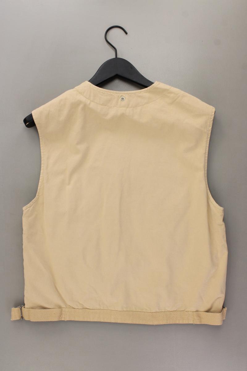 Zara Regular Weste Gr. XS creme aus Baumwolle