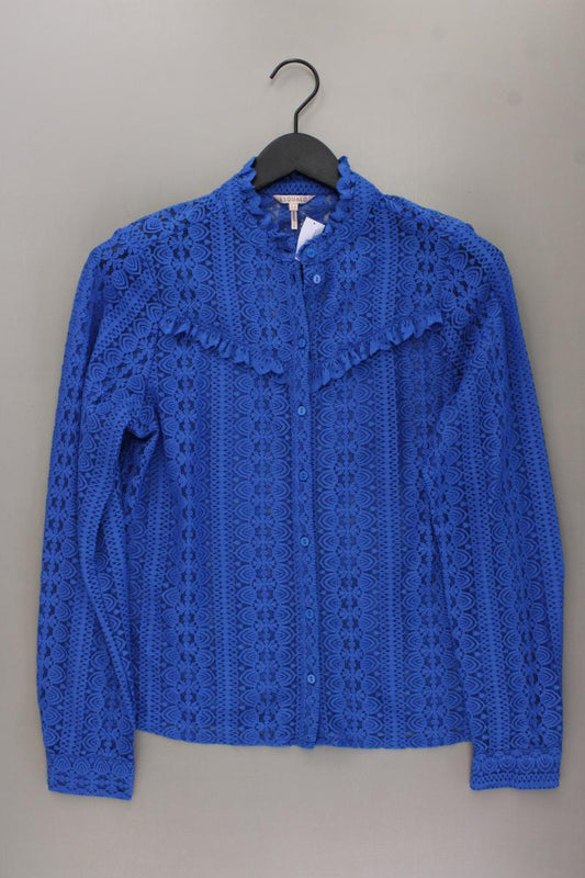 Esqualo Spitzenbluse Gr. 38 neuwertig Langarm blau