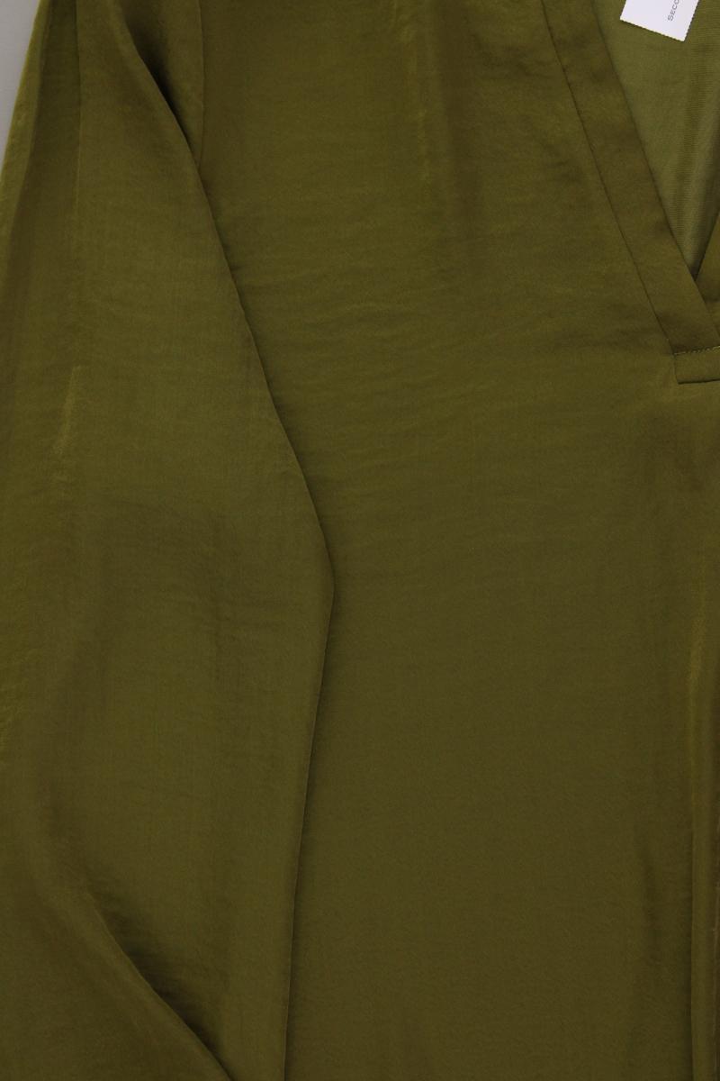 s.Oliver Langarmbluse Gr. 38 olivgrün aus Polyester