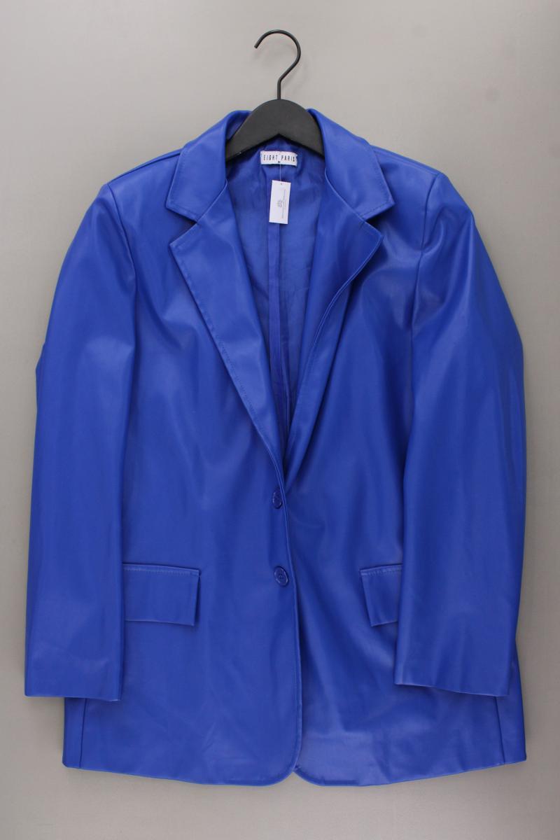 Eight Paris Kunstlederblazer Gr. M blau aus Polyester