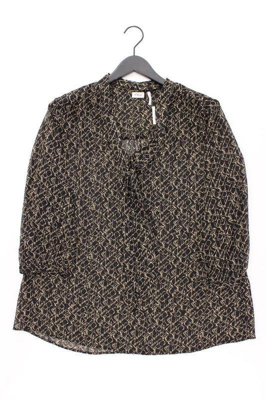 s.Oliver Regular Bluse Gr. 46 3/4 Ärmel schwarz aus Polyester