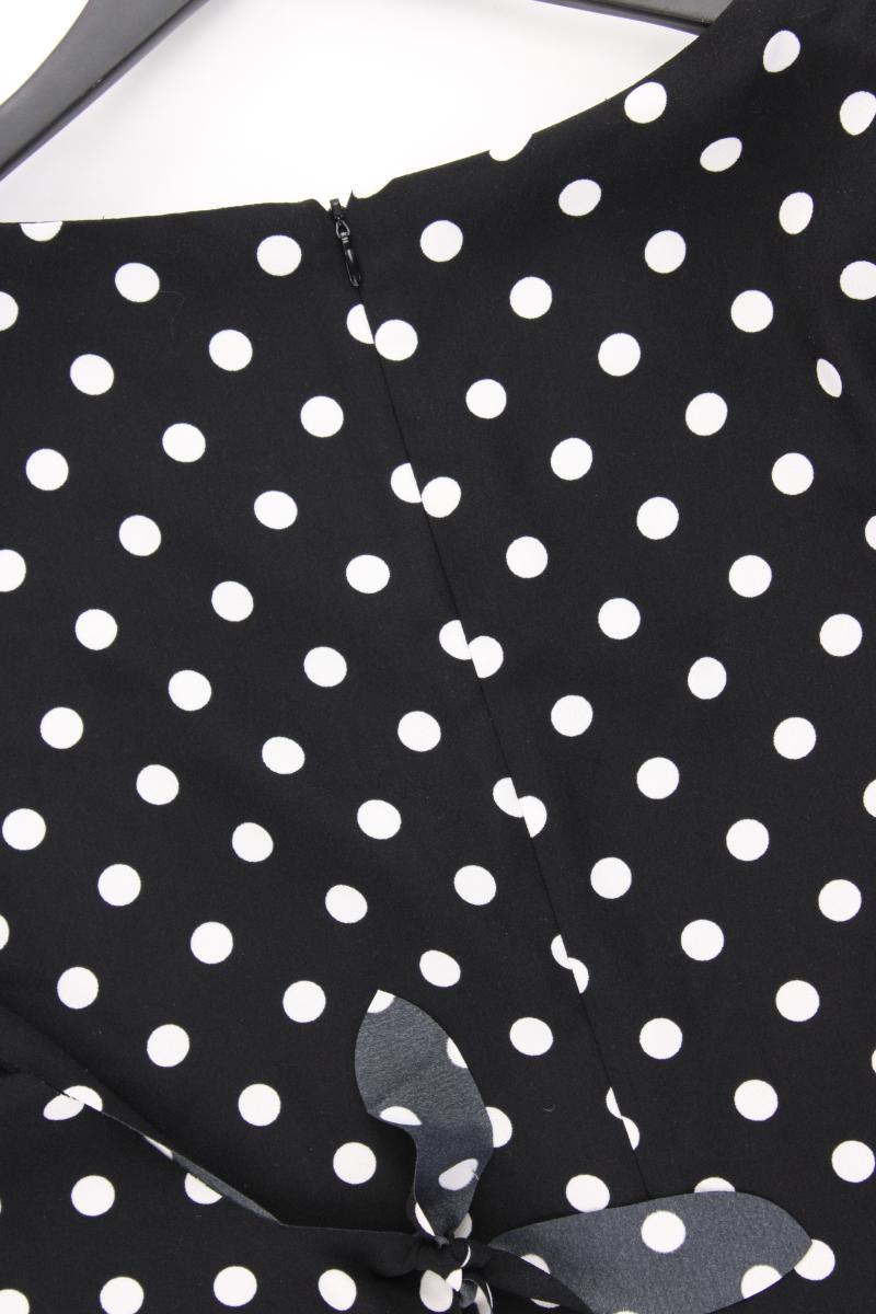 Esprit Midikleid Gr. 44 gepunktet 3/4 Ärmel schwarz aus Polyester