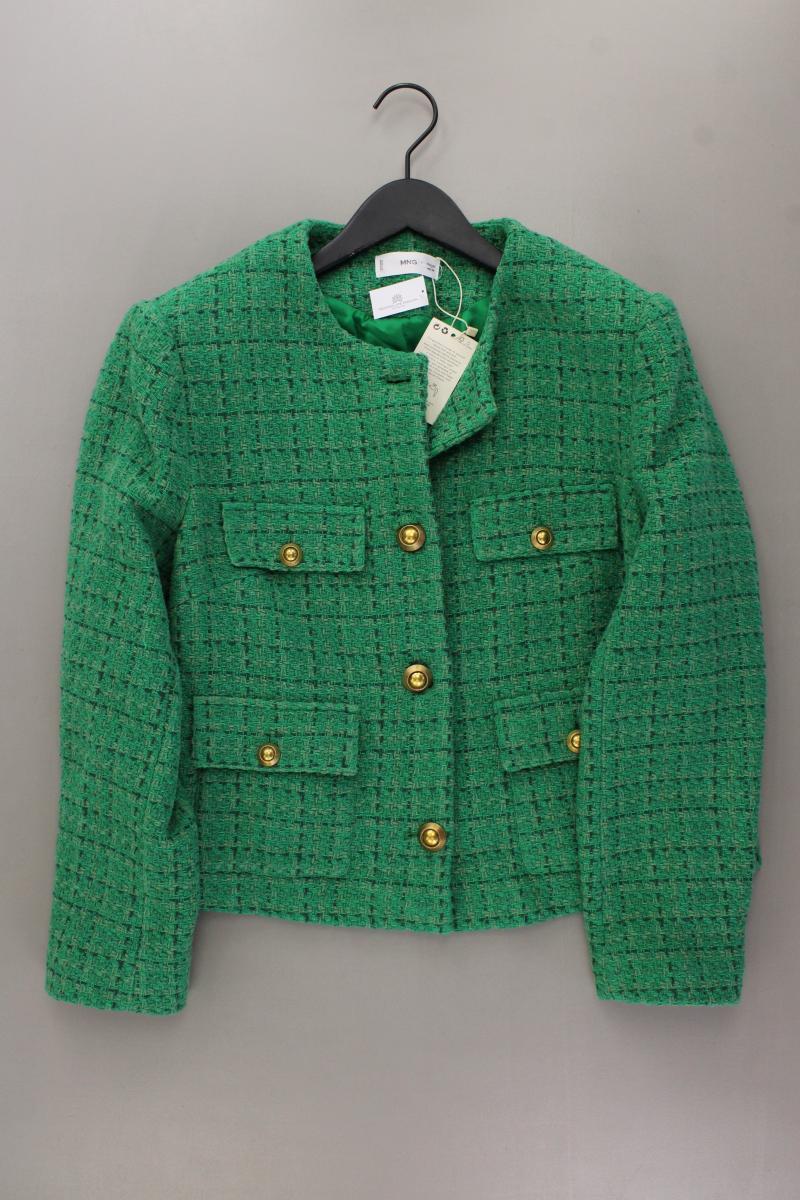 Mango Bouclé Blazer Gr. XL neu mit Etikett grün aus Baumwolle