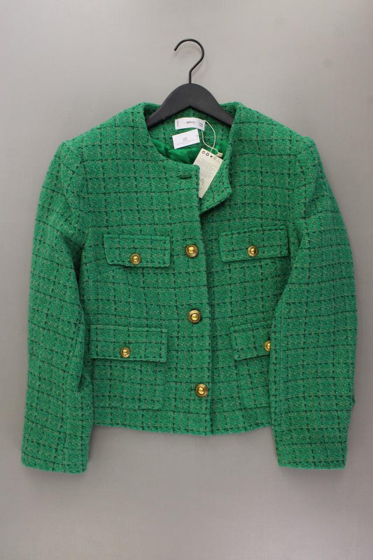 Mango Bouclé Blazer Gr. XL neu mit Etikett grün aus Baumwolle
