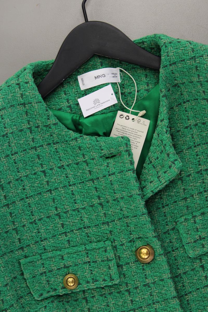 Mango Bouclé Blazer Gr. XL neu mit Etikett grün aus Baumwolle
