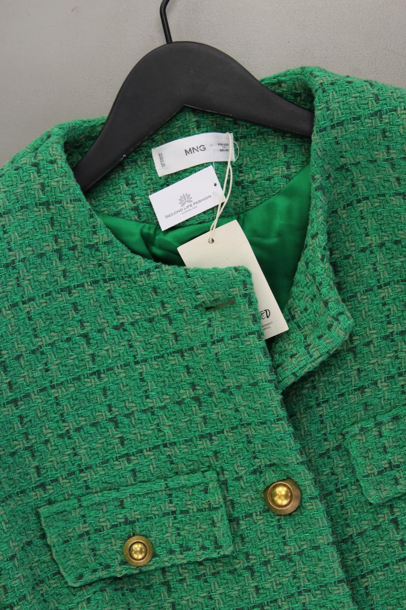 Mango Bouclé Blazer Gr. XL neu mit Etikett grün aus Baumwolle