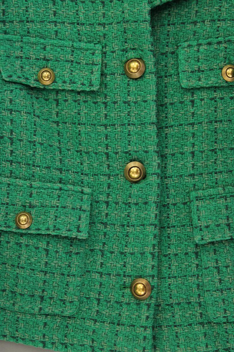 Mango Bouclé Blazer Gr. XL neu mit Etikett grün aus Baumwolle