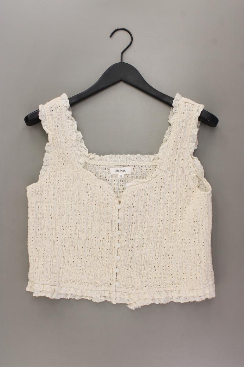 The Frolic Top Gr. 46 neuwertig creme aus Baumwolle