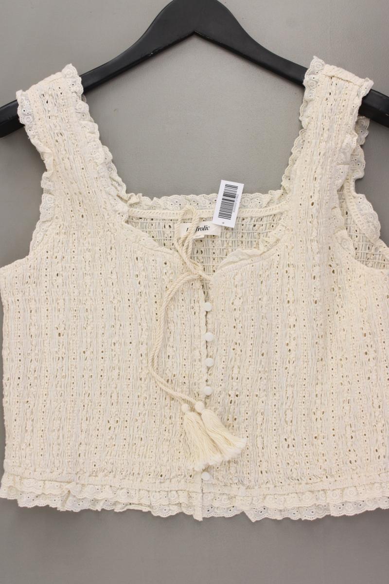The Frolic Top Gr. 46 neuwertig creme aus Baumwolle
