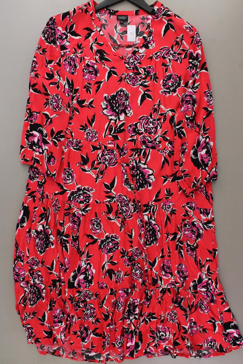 Viventy Bernd Berger Langarmkleid Gr. 44 mit Blumenmuster rot