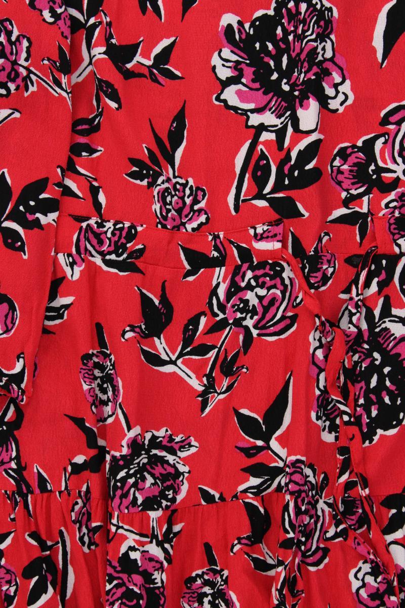 Viventy Bernd Berger Langarmkleid Gr. 44 mit Blumenmuster rot